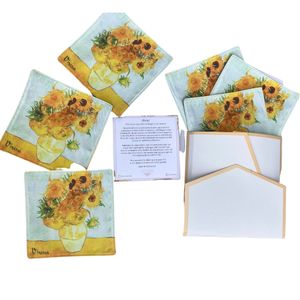 Kit vgogh girasol  6 posavasos casa maria