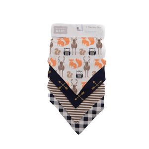 Set baberos bandanas de algodón  hudson baby