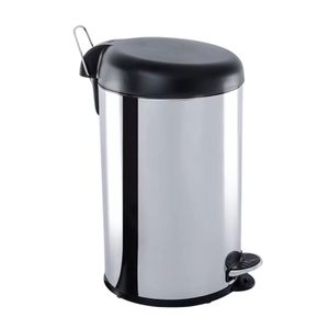 Basurero C/Pedal 12 L Negro  Brinox