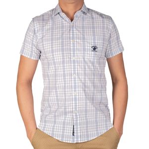 Camisa  m/c  cuadro berverly hills