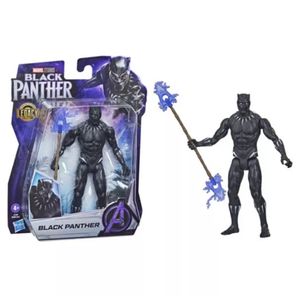 Figura black panther con accesorios hasbro