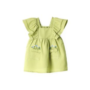 Vestido Bordado  Verde Original Marines
