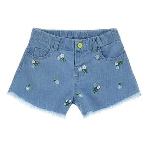 Short de jeans estampado  azul