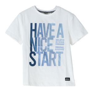 Remera C/ Letras  Blanco Original Marines