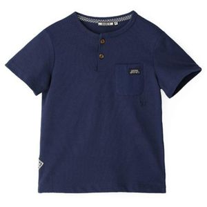 Remera C/ Botones  Azul Original Marines