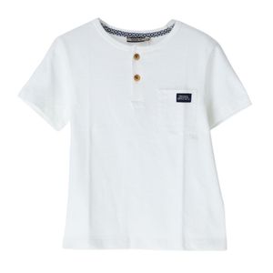 Remera  C/ Botones Blanco Original Marines