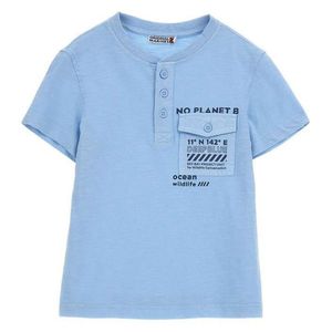 Remera C/ Botones  Celeste Original Marines