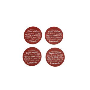 Juego 4pzas. Posavasos Vintage Bistro Cook Concept