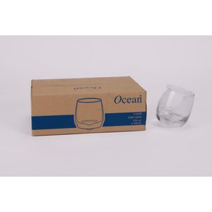 Set vaso corto  6 pz  270 ml ocean glass