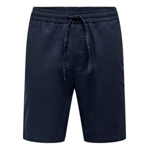 Bermuda  azul m. lino  only & sons