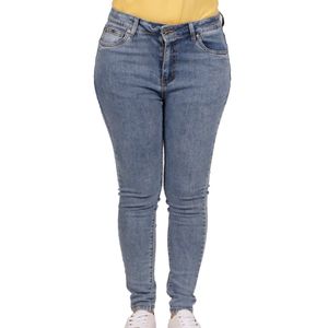 jeans t=26 azul claro skinny fit tiro medio tiare