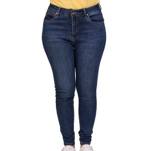 jeans azul skinny fit tiro medio basic tiare