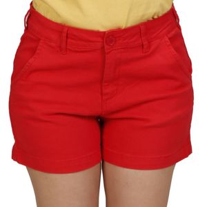 Short  Rojo Slim Fit Tiro Medio Basic Tiare