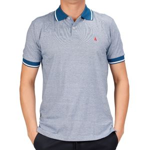 Remera  m/c azul m. polo regatta