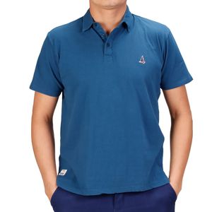 Remera m/c azul m. polo regatta