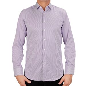 Camisa  m/l lila rayas vila finzi