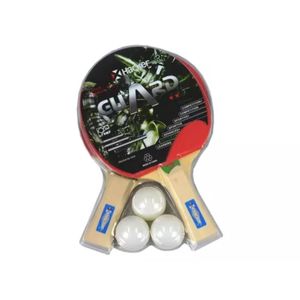 Set De Ping Pong Guard 2* Paleta + Pelota Hacker