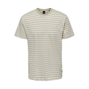 T-Shirt  Beige Rayas Only & Sons