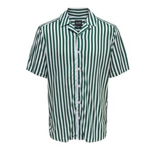 Camisa verde rayas only & sons