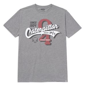 Remera gris caterpilar