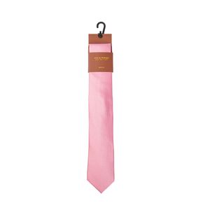 Corbata rosa lisa 7.5cm vila finzi