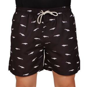 Short De Baño Negro Estamp. Connection