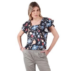 Blusa mc estampado fuera de serie