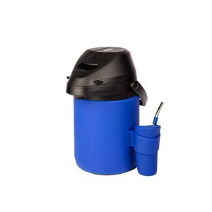 Termo azul ac.inox 2,5l+guampa  silicona180m indio