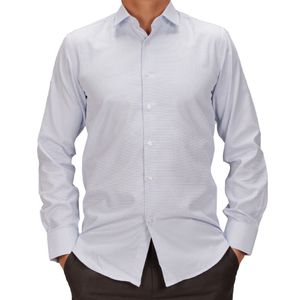 Camisa m/l celeste cuadros cuadros vila finzi