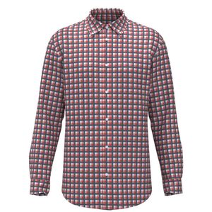 Camisa  m/c rojo cuadro  oscar de la renta