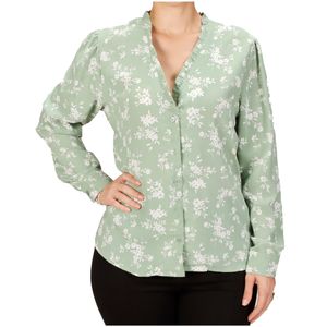 Blusa  verde estampada tiare