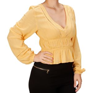 Blusa  amarilla moda tiare