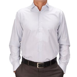 Camisa m/l celeste rayas vila finzi