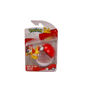 pokemon clip n' go fennekin+pokeball jazwares