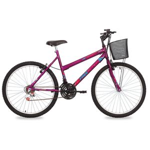 Bicicleta Aro 26 18v Fem Donna C/ Cesta V Free Ac