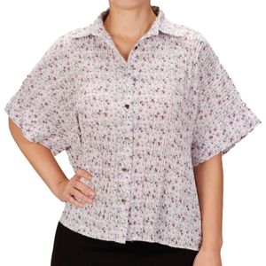 Blusa  lila estampada tiare