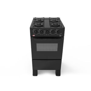 Cocina A Gas Dallas Glass Negra 4h C/Encendi Tokyo
