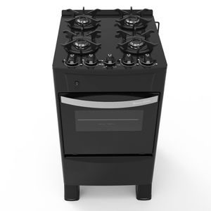 Cocina A Gasbravo Glass Negro 4h C/Encendid Tokyo