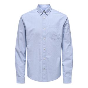 Camisa m/l  celeste only & sons