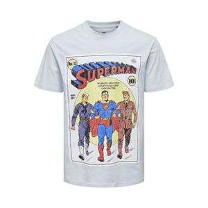 Remera celeste superman comic only & sons