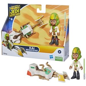 Sw young jedy figura y vehiculo kai hasbro