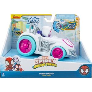 spidey pull back vehículo ghost spider jazwares