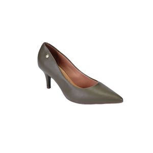 Stiletto verde olivo 7 cm taco fino vizzano