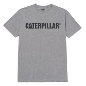 Remera gris original fit logo basic caterpillar