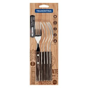 Tenedor P/Mesa Polywood Roble Blister Tramontina