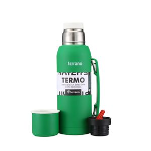 Termo1lt con manija verde brasil  terrano