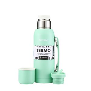 Termo1lt Con Manija Verde Agua  Terrano