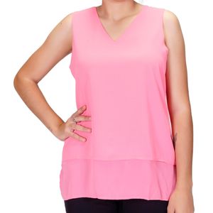 Blusa mc coral doble de gasa tiare