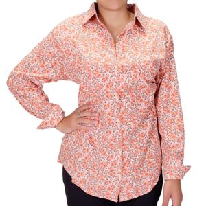 Camisa ml estampado floral tiare plus