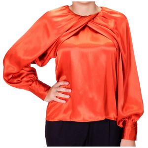 Blusa Ml Terracota Con Manga Ancha Tiare